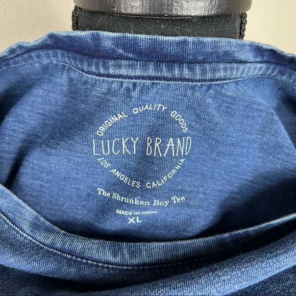 LUCKY BRAND | True Indigo Blue T-Shirt - Picture 7 of 10